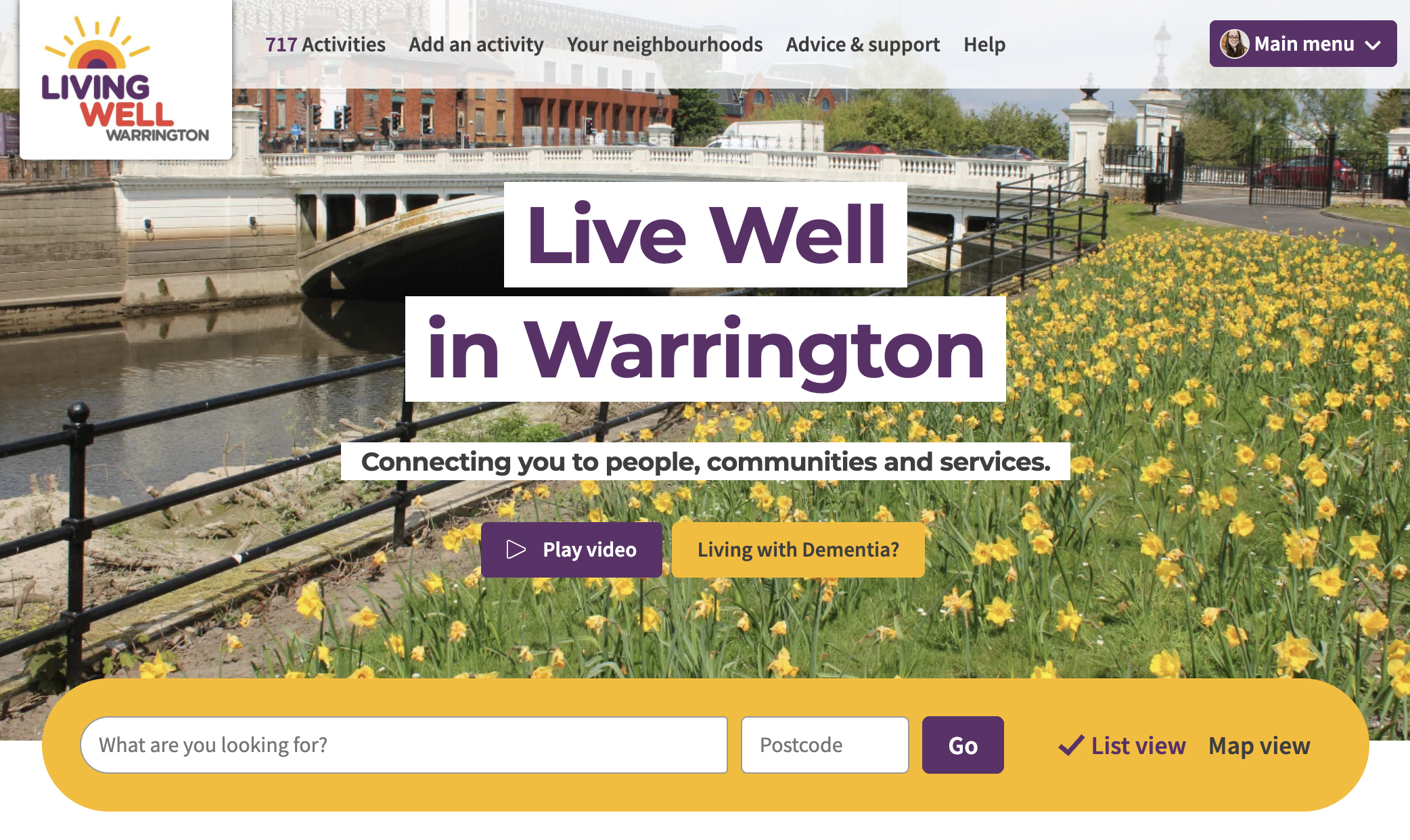 What is Living Well Warrington?