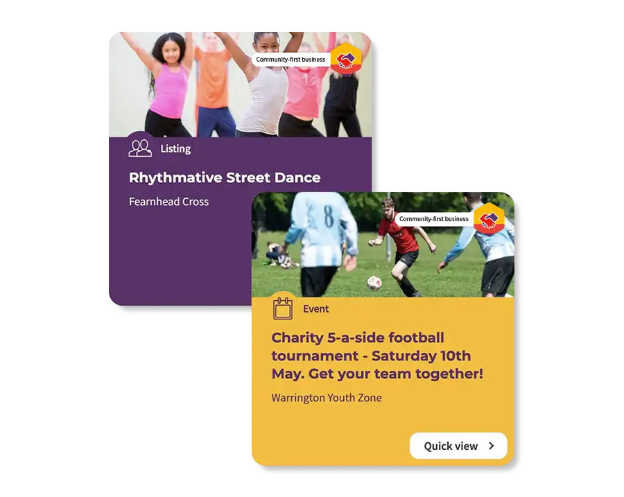 Reach 1000's of local residents looking for community-minded businesses